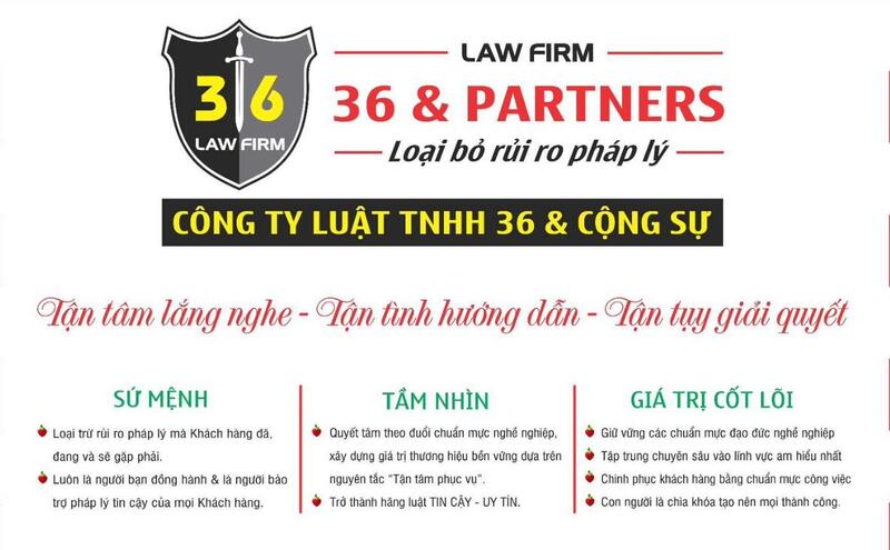 Thông tin về Công ty Luật 36 và Cộng Sự