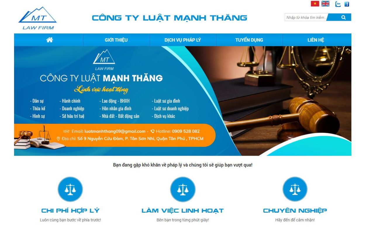 Công ty Luật TNHH MTV Mạnh Thăng