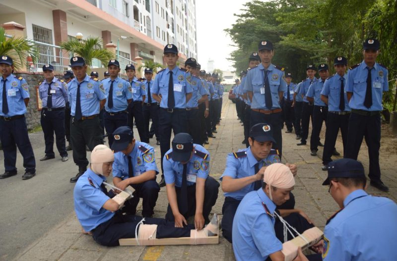 Công ty Dịch vụ Bảo vệ Đức Tâm đào tạo cứu thương