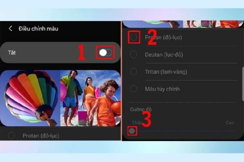 xu ly dien thoai mau xanh vang 3