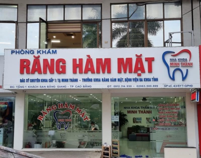 Nha khoa Minh Thành nổi tiếng ở Cao Bằng