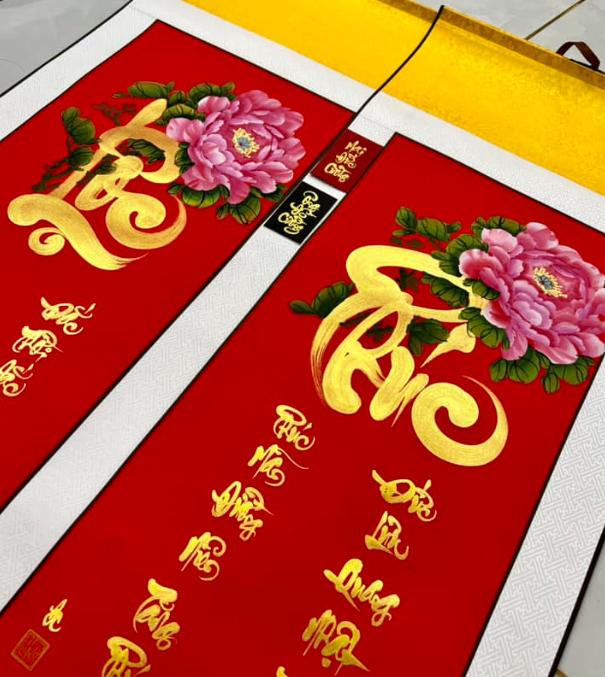 Tranh thư pháp Đức Cường