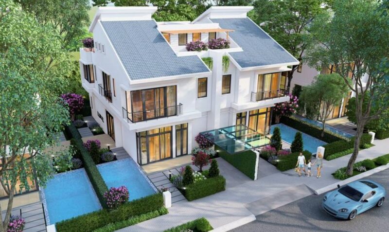 Tổng quan căn biệt thự song lập 