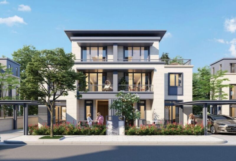 Thiết kế biệt thự song lập 3 tầng