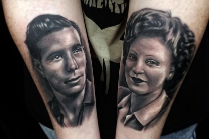 Xăm hình chân dung cha mẹ ẩn chứa nhiều ý nghĩa