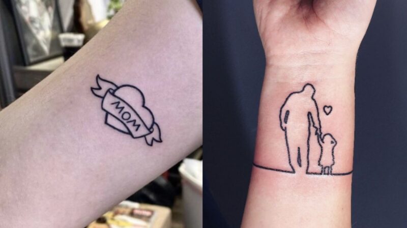 Hình xăm biểu tượng cho ai yêu thích phong cách tối giản nhưng đầy ý nghĩa