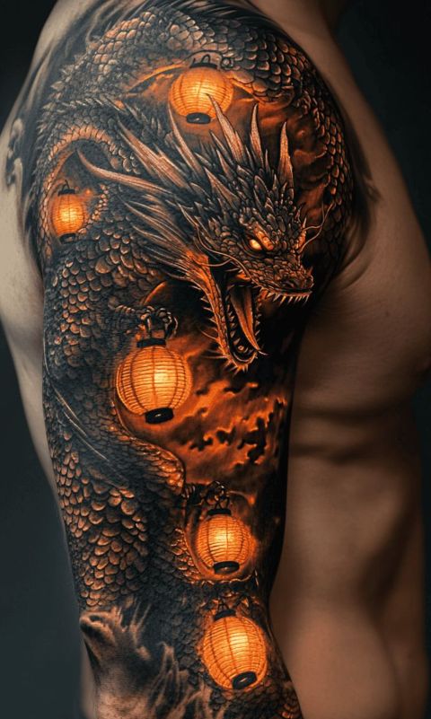 Hình xăm rồng 3D đòi hỏi thẩm mỹ và tay nghề cao