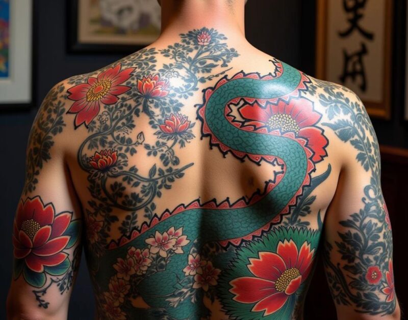 Hình xăm yakuza Nhật cổ 