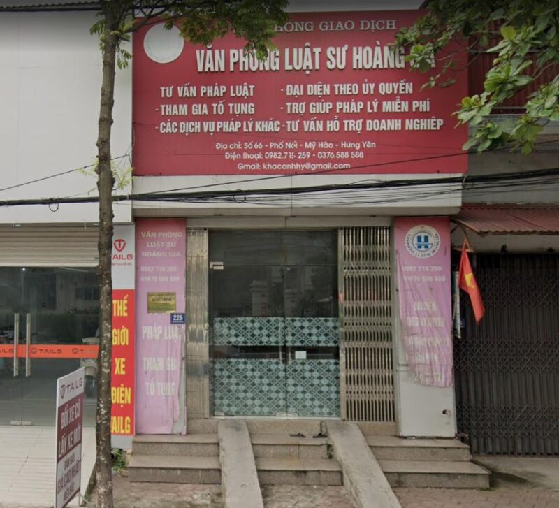 Hoàng Gia - Văn phòng luật sư Hưng Yên uy tín