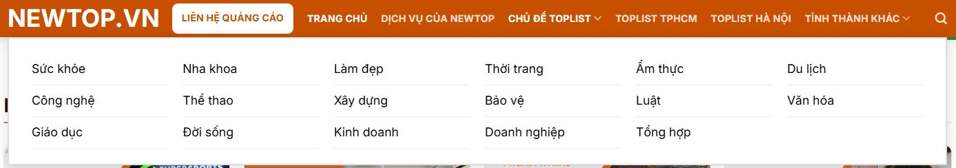 Hệ thống danh mục nội dung đa dạng, phù hợp với mọi ngành nghề