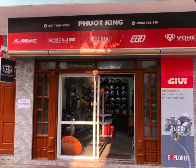 Cửa hàng nón bảo hiểm Phượt King