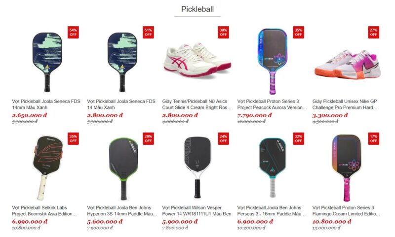 Vua Hàng Hiệu chuyên cung cấp vợt và các phụ kiện chính hãng