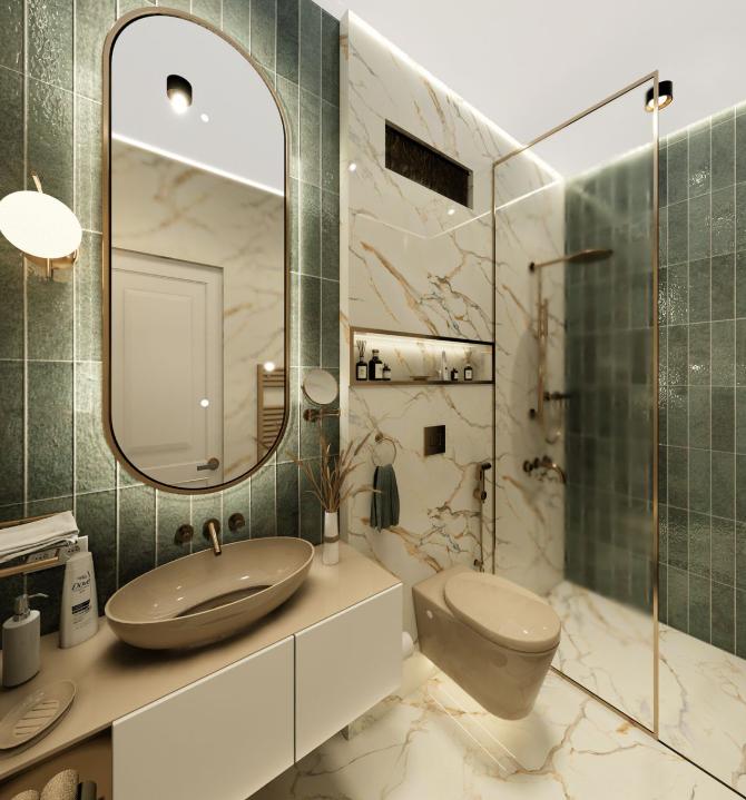 Trang trí trong phòng tắm