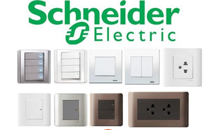 Các loại thiết bị điện dân dung mang thương hiệu Schneider được sử dụng phổ biến