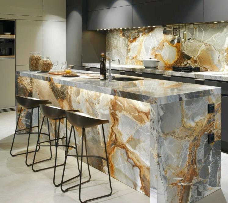 Trang trí quầy bar, khu vực sinh hoạt chung 