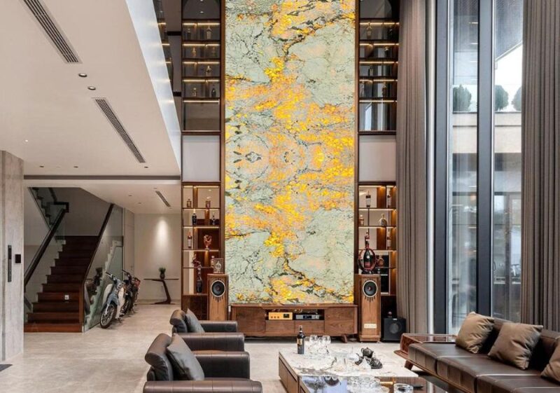 Lựa chọn không gian lý tưởng để làm nổi bật tranh đá thạch anh