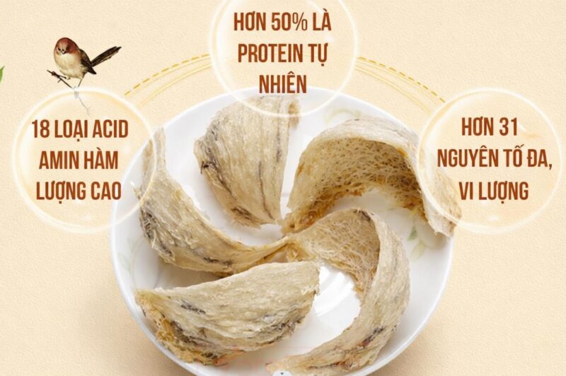 Yến sở hữu nhiều hàm lượng dinh dưỡng bổ ích cho sức khỏe con người