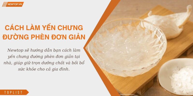 Yến chưng đường phèn