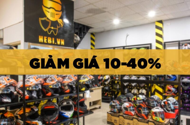 Cửa hàng nón bảo hiểm Hebi.vn thường xuyên diễn ra chương trình khuyến mãi