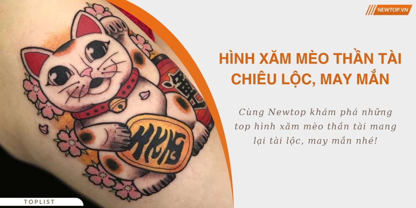 hình xăm mèo thần tài