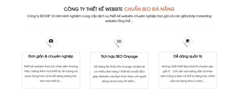 SEO VIP là đơn vị thiết kế website chuyên nghiệp tại Đà Nẵng