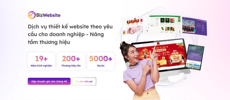 Bizfly Website là dịch vụ thiết kế website hàng đầu tại Hà Nội