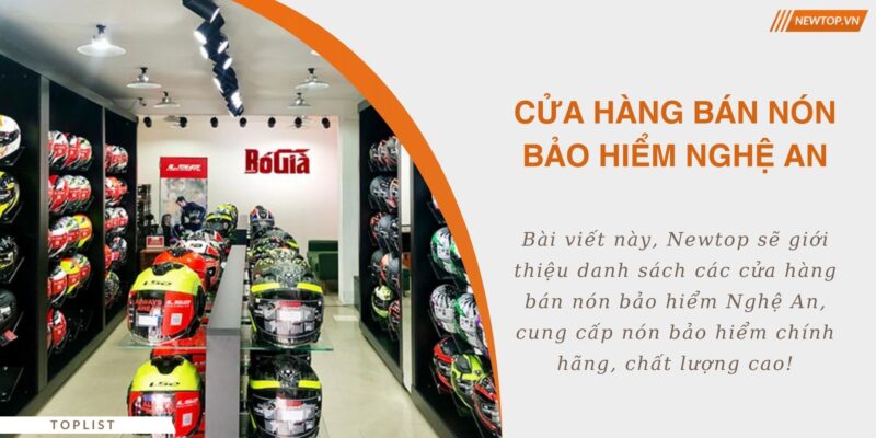 Cửa hàng bán nón bảo hiểm Nghệ An
