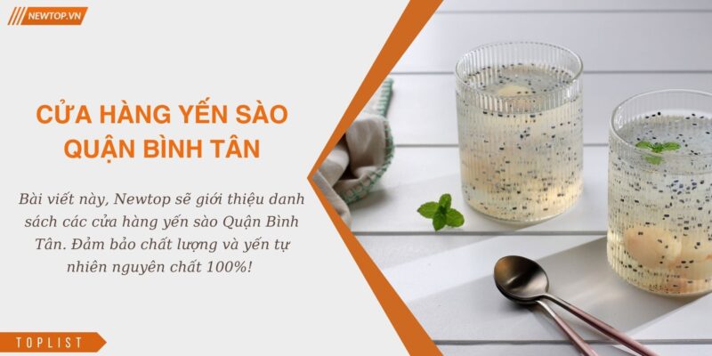 Cửa hàng yến sào Quận Bình Tân